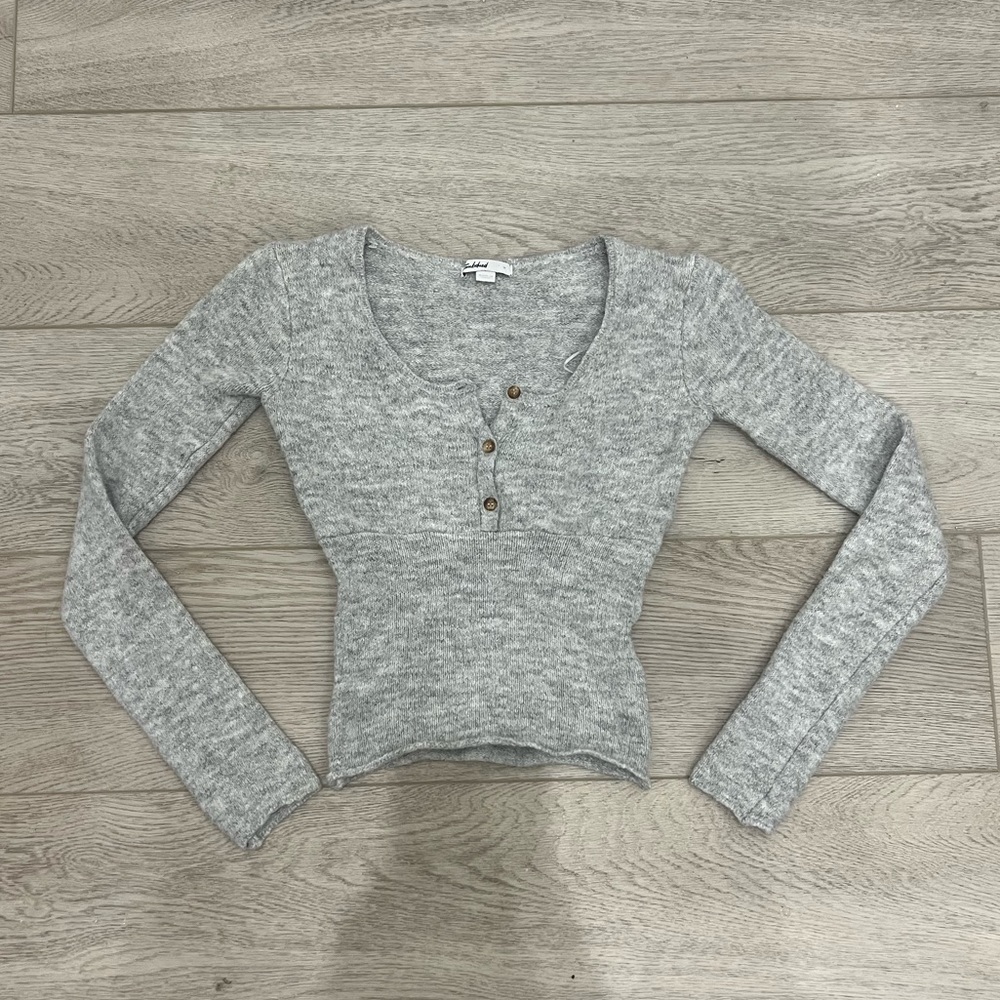 super adorable y2k coquette fairy softcore trendy subdued long sleeve top